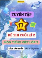 Tuyển tập 17 Đề thi cuối học kì 2 môn Tiếng Việt Lớp 3 Cánh Diều (Kèm đáp án)